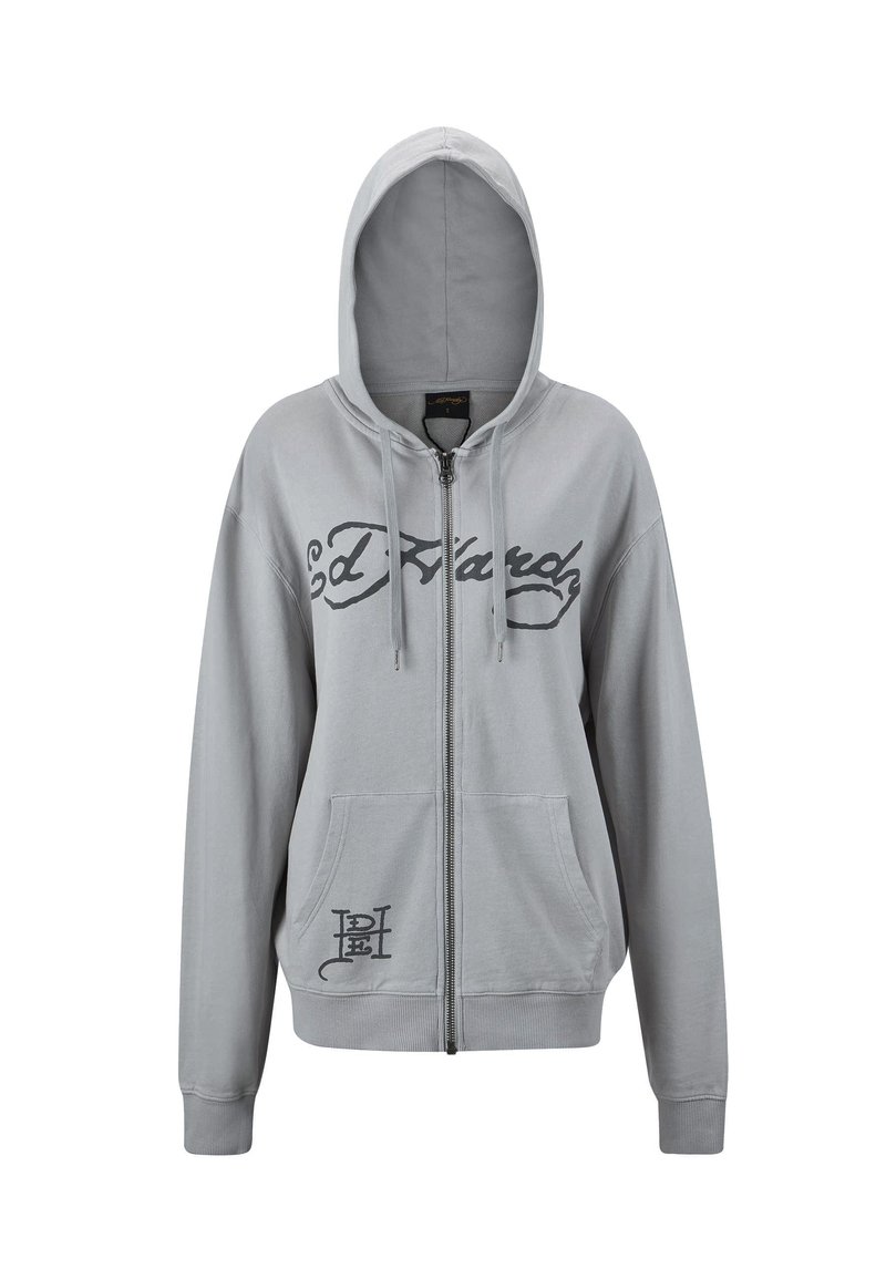 Ed Hardy Sweater met rits grijs Ed Hardy Sweater met rits grijs