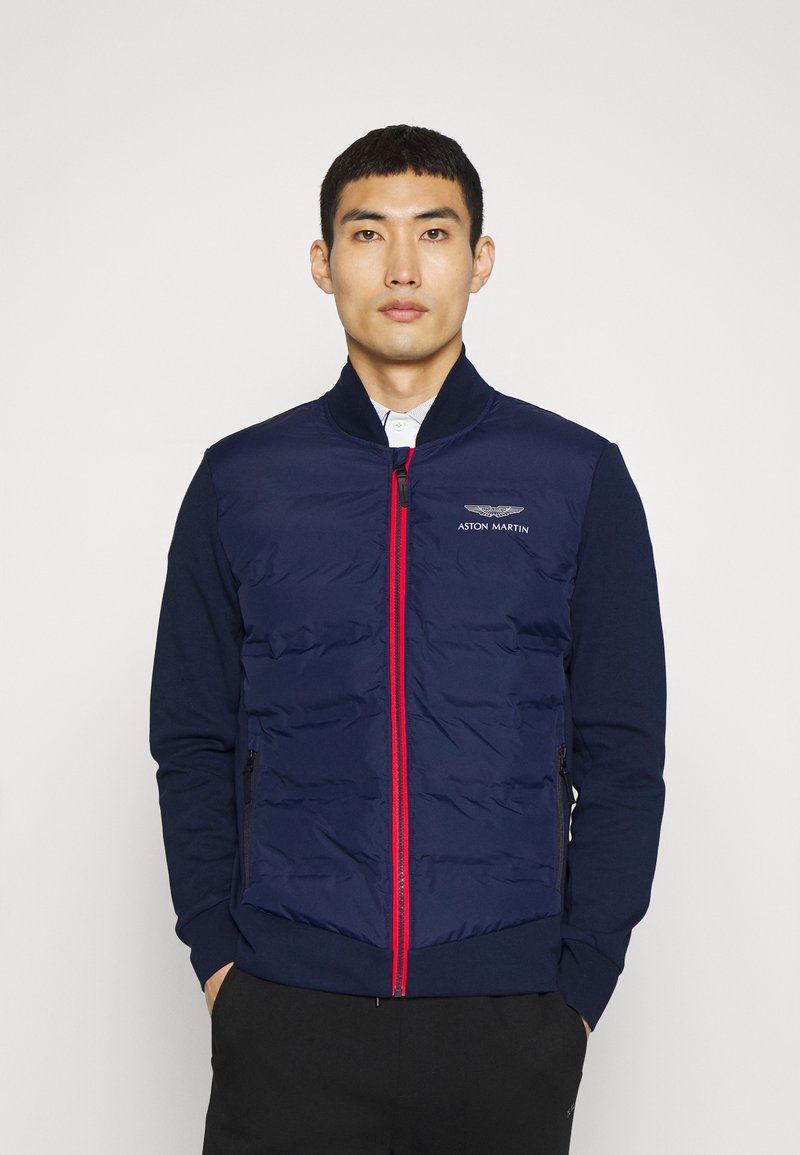 Hackett Aston Martin Racing QUILT BOMBER Fleece jacket navy/dark