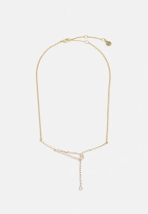 LOOPED PAVE Y NECK - Ogrlica - gold-coloured