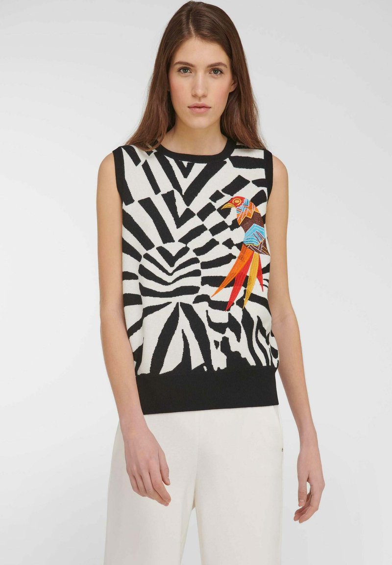 Damen Strickjacken | TALBOT RUNHOF X PETER HAHN Strickpullover black, white/schwarz - ZY02814 Damen Strickjacken | TALBOT RUNHOF X PETER HAHN Strickpullover black, white/schwarz - ZY02814