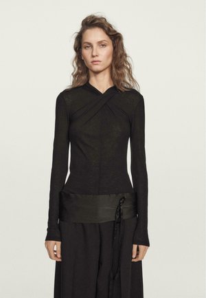 CROSSOVER - Long sleeved top - black