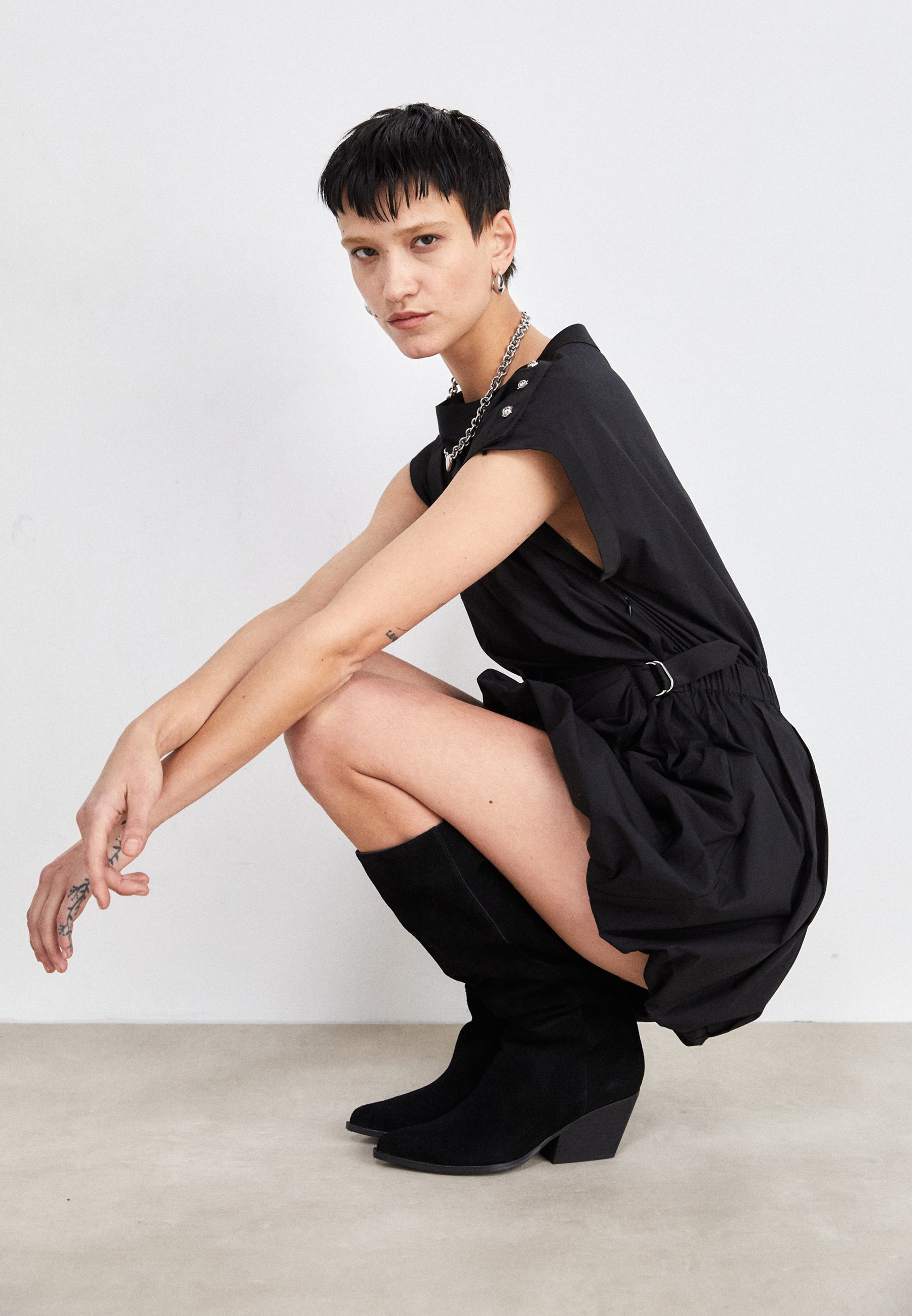 Pinko ELLIOT ABITO - Vestito casual - nero limousine/nero