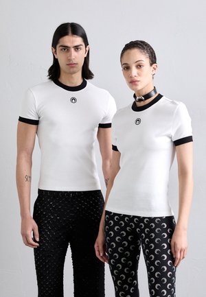 MARINE SERRE MOON LOGO FITTED UNISEX - Základné tričko - white