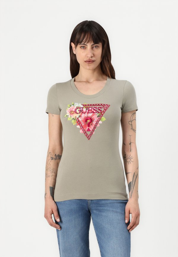 Print T-shirt - sage leaf