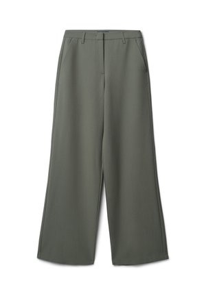 PALAZZO - Pantalon classique - verde militare scuro