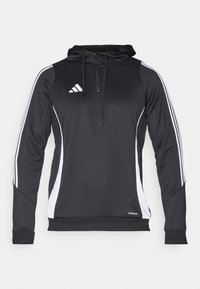 TIRO TRAINING HOODIE - Mikina s kapucí - black/white