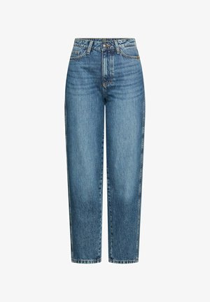 camel active, BARREL JEANS MIT GÜRTELSCHLAUFEN - Wide Leg - foggy blue used