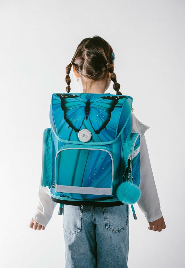 3 SET ERGONOMISCHE  – Schulranzen – blau