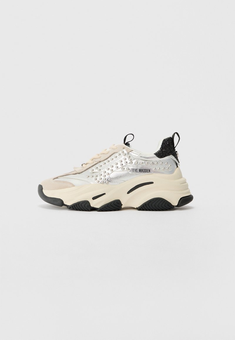 Steve Madden - POSSESSION-SE - Trainers - black/silver, Enlarge