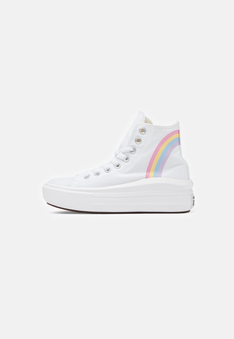 Converse CHUCK TAYLOR MOVE PLATFORM RAINBOW CLOUD Høye joggesko