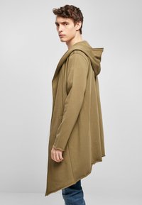 Urban Classics LONG HOODED OPEN EDGE CARDIGAN - Strickjacke - tiniolive