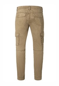 Khaki cargobroeken met een slim fit, voorzien van meerdere zijzakken, gestikte details en een taps toelopende broekspijp. Gemaakt van een katoenmix.