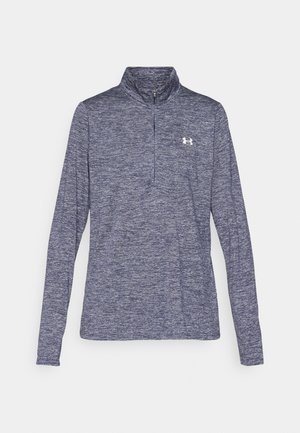 Under Armour TECH TWIST - T-shirt à manches longues - midnight navy/white