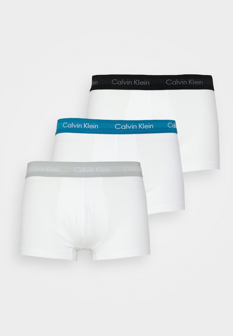 Calvin Klein Underwear LOW RISE TRUNK STRETCH 3 PACK - Boxerbriefs - white/grey