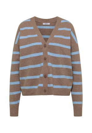 Cecil, CARDIGAN MIT V-NECK UND STREIFEN - Gilet - urban taupe melange