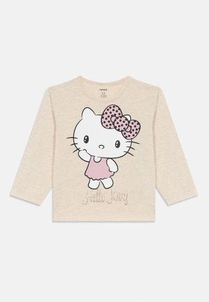 Name it NMFOBBA HELLOK  - Langærmet T-shirt - mottled beige