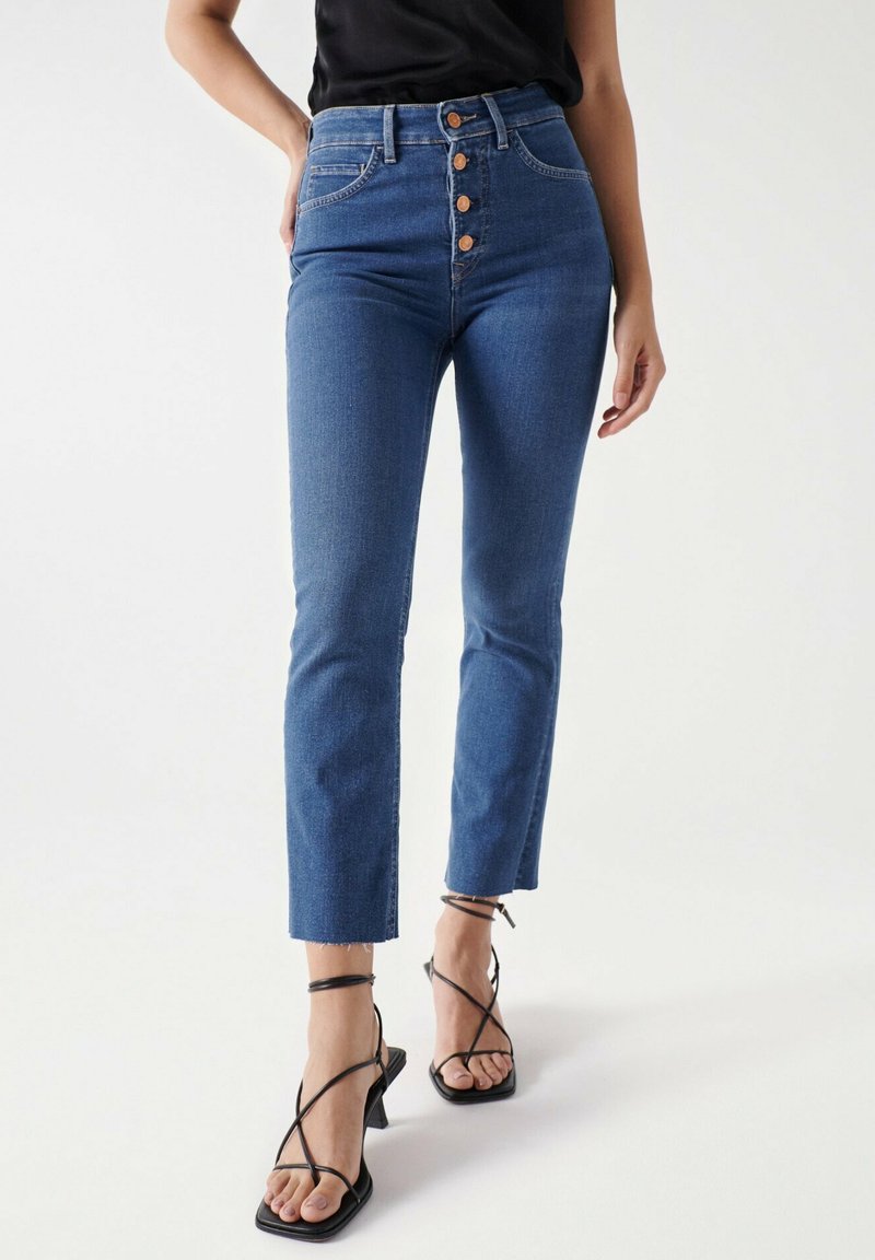 Salsa Jeans FAITH PUSH IN CROPPED Jeans Bootcut Blue/blau Zalando.de