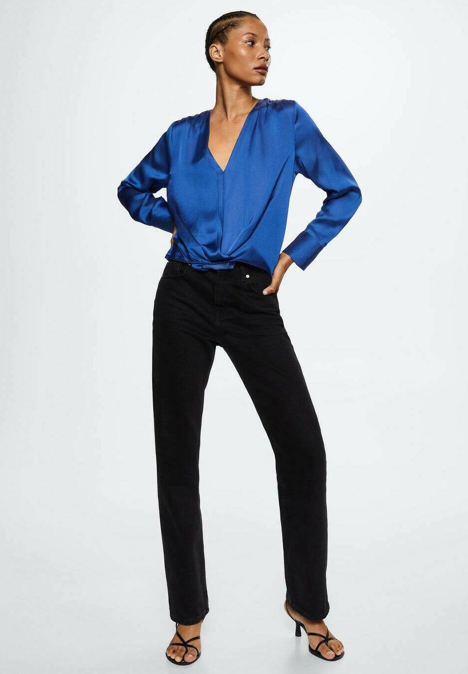 Mango CRIS - Blouse - blå/donkerblauw - Zalando.nl