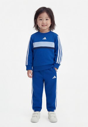 adidas Performance SEASONAL ESSENTIALS TIBERIO CREW INFANT UNISEX SET - Pantalones deportivos - team royal blue/glow blue/dark blue/white