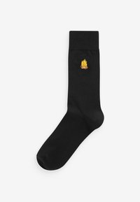 Next EMBROIDERED FIVE PACK - Calze - black camping