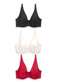 Next DD MICROFIBRE SMOOTHING 3 PACK NON PAD FULL CUP - Lihtne rinnahoidja - red black cream