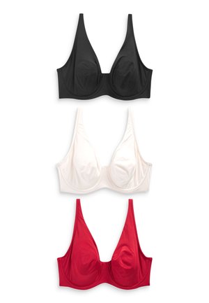DD MICROFIBRE SMOOTHING 3 PACK NON PAD FULL CUP - Tričková podprsenka - red black cream