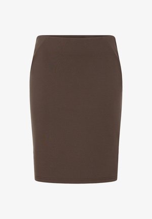 Fransa, FRANSA FRZASTRETCH SKIRT - Jupe trapèze - hot fudge