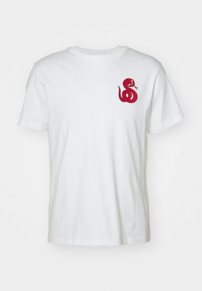 sandro SNAKE TEE - T-shirt print - optic white