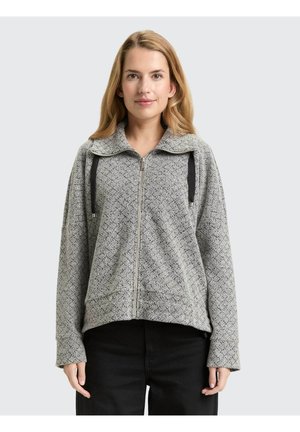 Gilet - black/white argyle structure