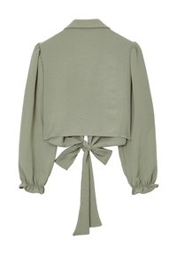 Calliope CROP CON NODO - Hemdbluse - salvia