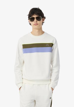 Sudadera - blanc   vert kaki   violet-9iv