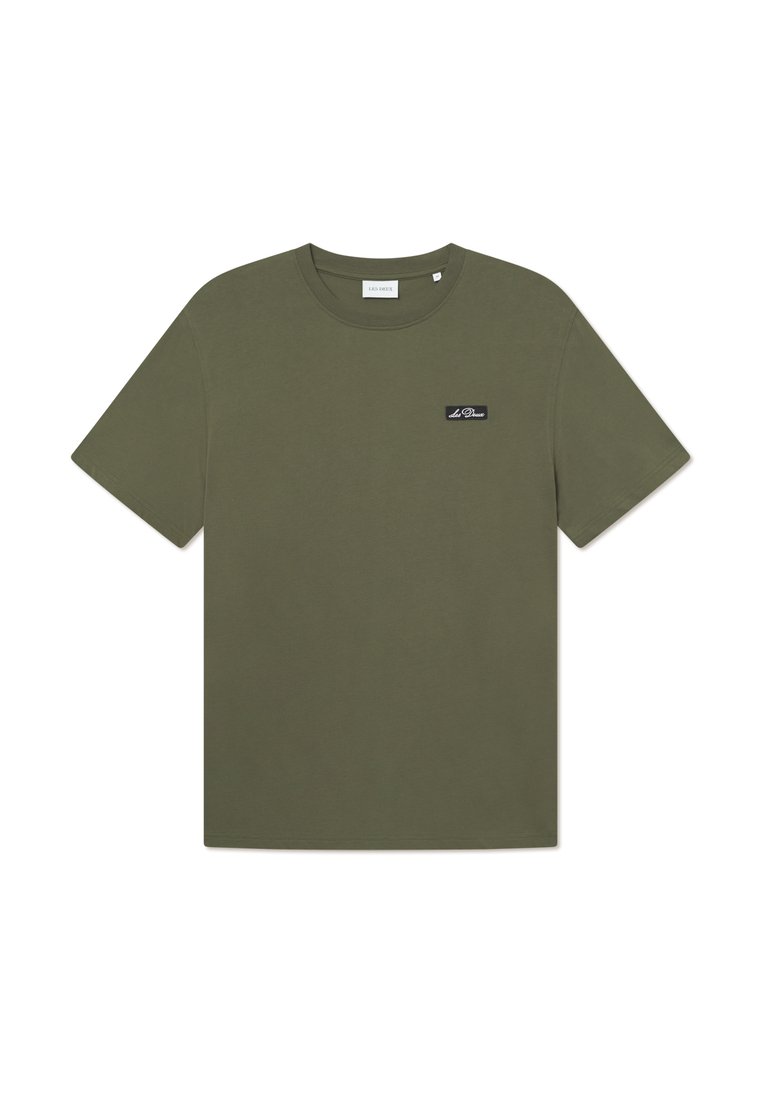 Les Deux T-shirt basic donkergroen