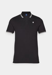 DUNDA SLIM STRIPE - Poloshirts - schwarz