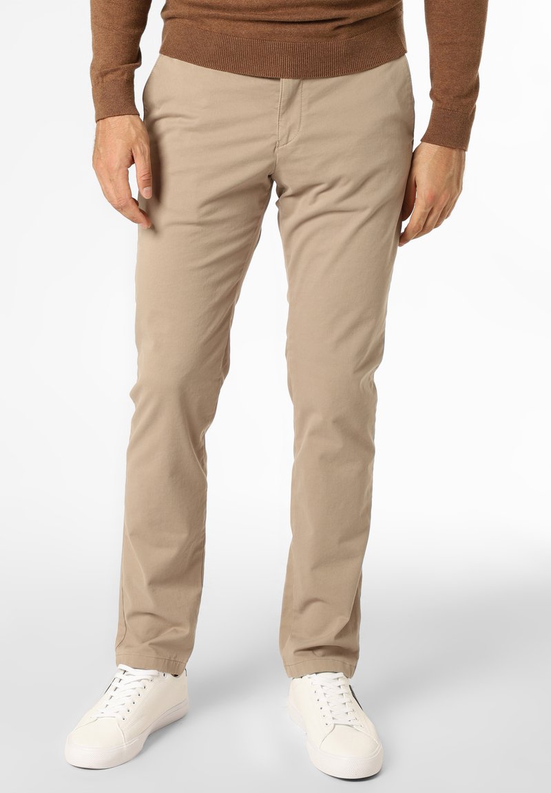 bugatti MODERN FIT - Trousers - beige - Zalando