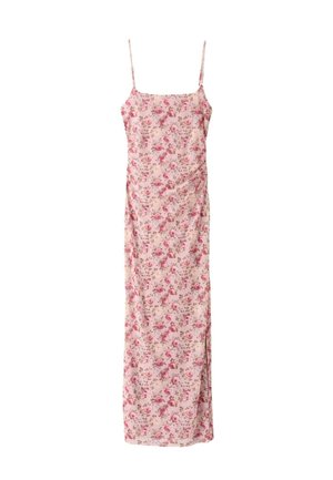 Stradivarius, PRINTED FITTED MIDI DRESS - Robe longue - light pink