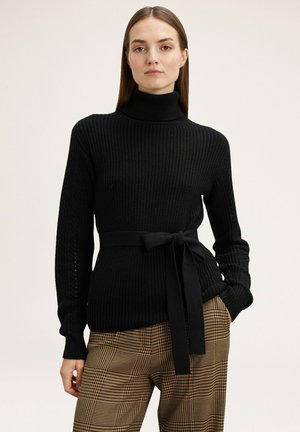 Motivi DOLCEVITA CON CINTURA IN VITA - Strickpullover - nero