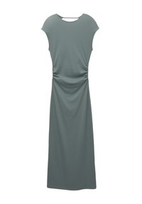 GATHERED - MIDI - Dnevna obleka - green