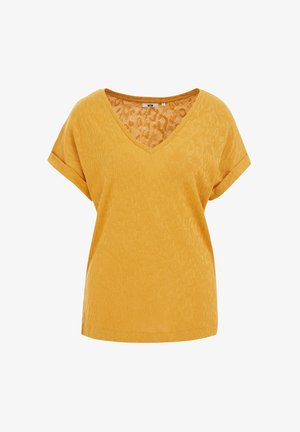 WE Fashion T-Shirt print - mustard yellow