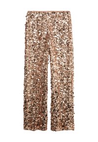 SEQUIN WIDE - Pantalones - blush
