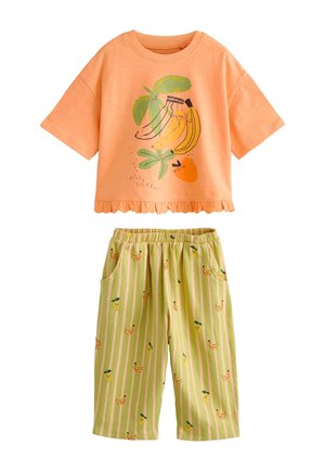 Next, REGULAR FIT - TOP AND BARREL SET . - Pantalon classique - orange