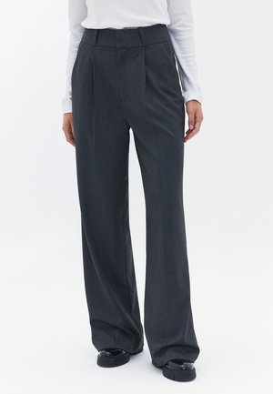 OXXO HIGH RISE  - Stoffhose - antra melange