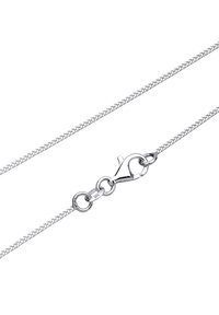Silberkettchen mit einer eleganten, geflochtenen Textur und einem Karabinerverschluss. Mit einem nummerierten Anhänger, der die Qualität von 925er Sterlingsilber anzeigt.