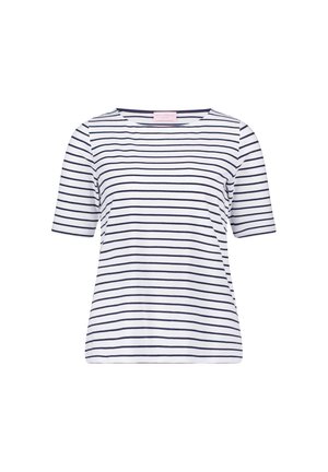 Betty Barclay, BETTY BARCLAY MIT U-BOOT-AUSSCHNITT RINGELSHIRT - T-Shirt print - weiß dunkelblau