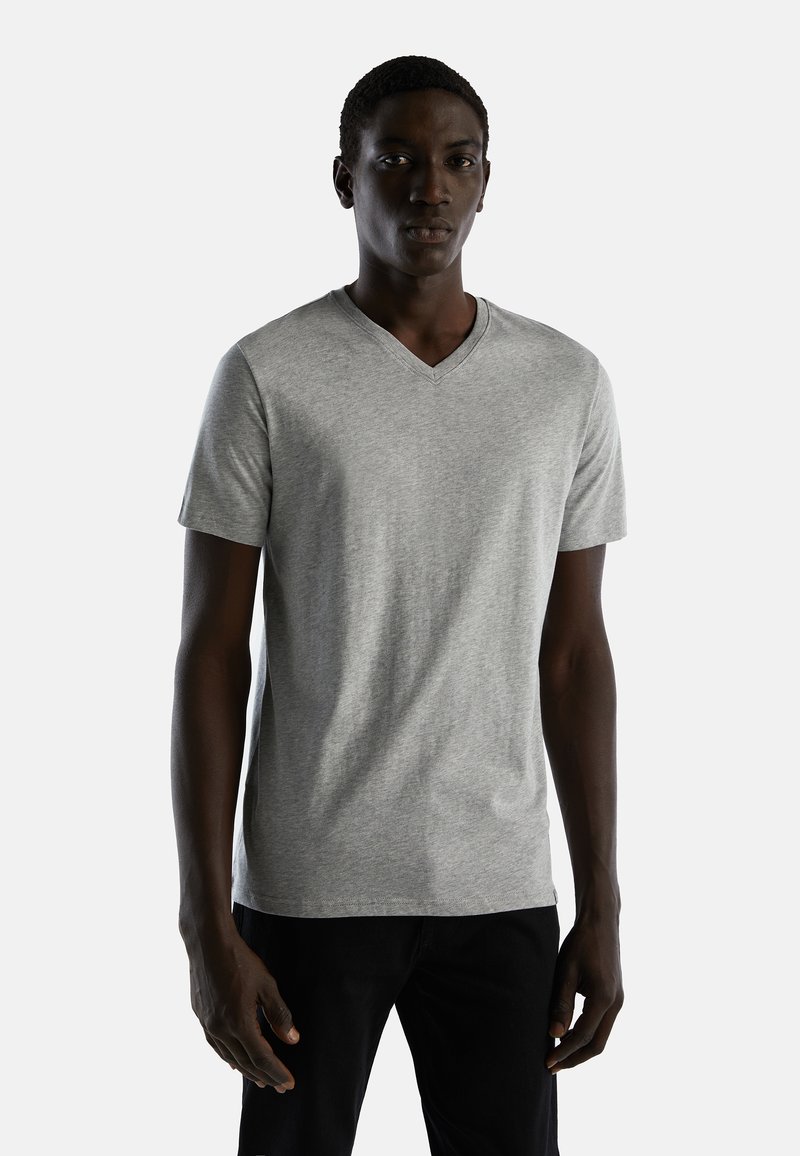United Colors of Benetton IN LONG FIBER - T-shirt basique - grey