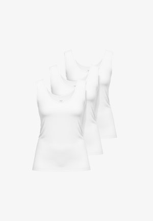 TANK-3ER PACK - Caraco - weiß/hell/uni