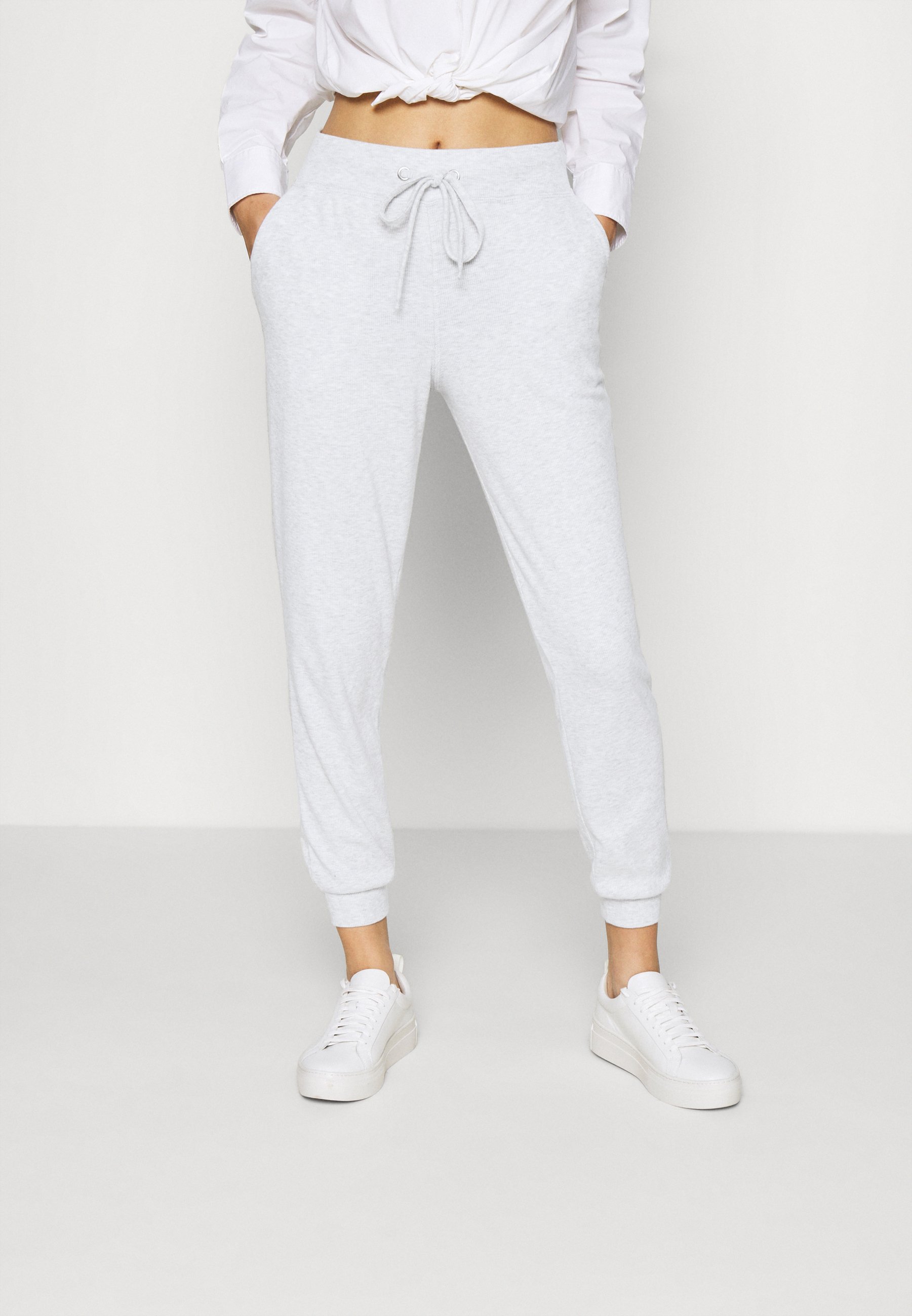 ANDREA HIGH WAIST JOGGERS Joggebukse grey melange ANDREA HIGH WAIST JOGGERS Joggebukse grey melange