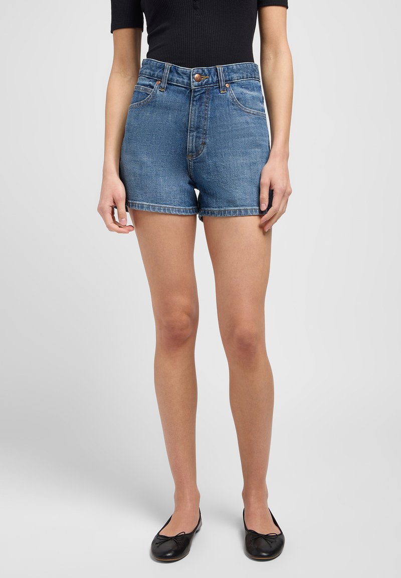 Lee RIDER - Farkkushortsit - blue