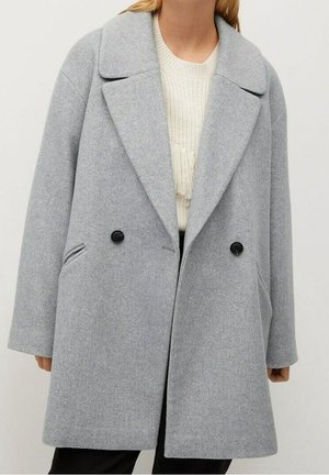 Kurzmantel - mottled light grey