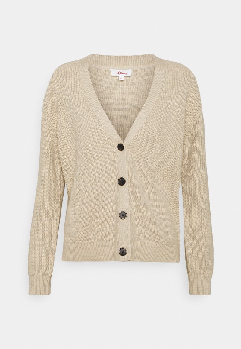 Damen Strickjacken | s.Oliver Strickjacke beige - KN00856 Damen Strickjacken | s.Oliver Strickjacke beige - KN00856