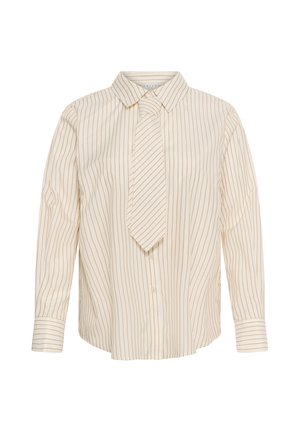 Kaffe Curve, KCLIAMA SHIRT - Hemdbluse - white caramel stripe